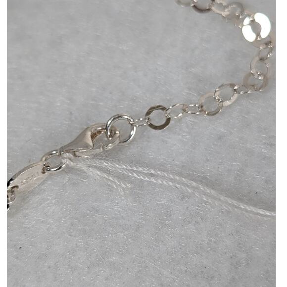 Sterling silver hand etched pendant 1.75 "x 1 1/8"SF chain 18" Signed - Picture 8 of 12